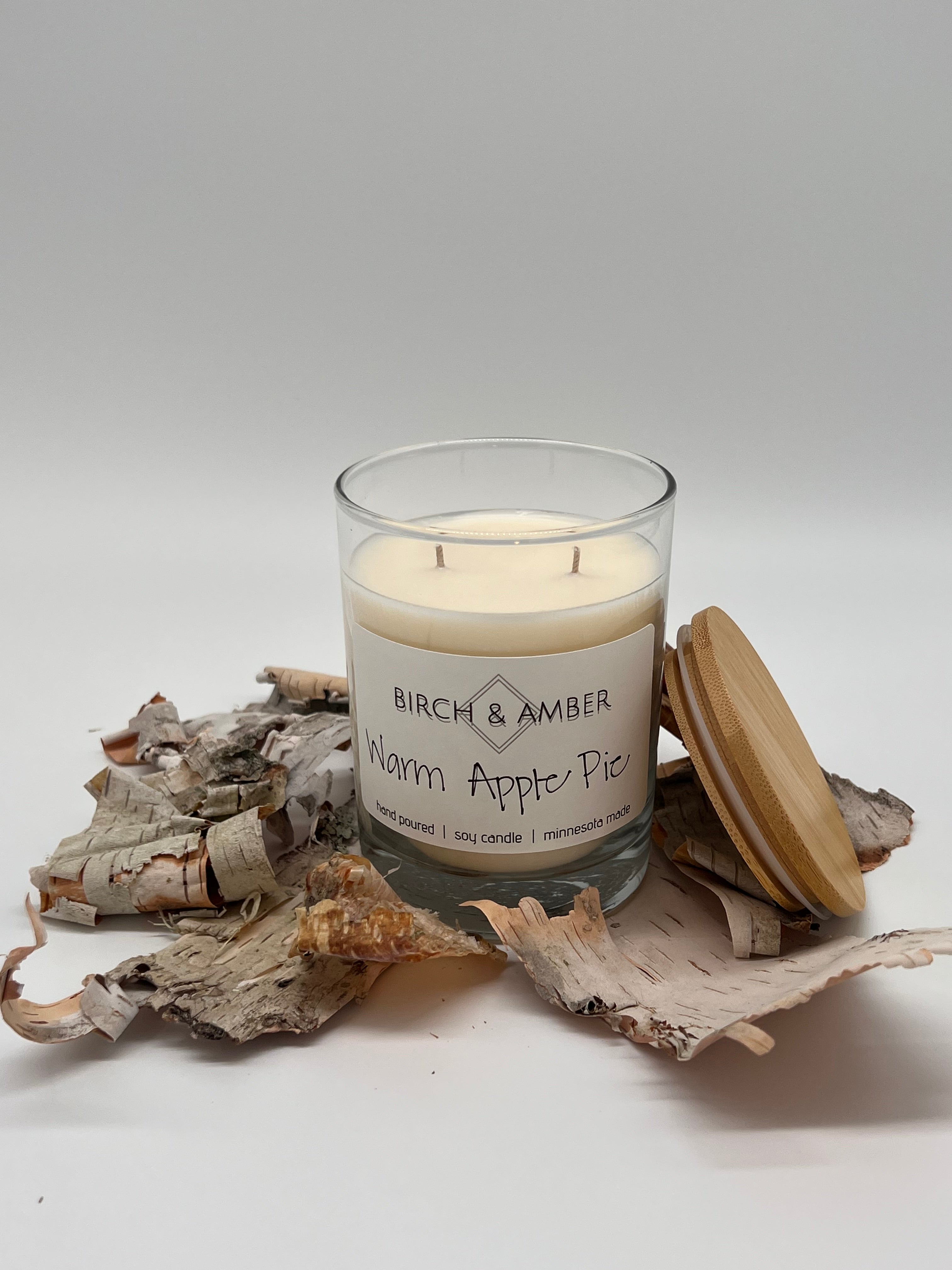 Warm Apple Pie Soy Candle | Handmade Minnesota Candle Company
