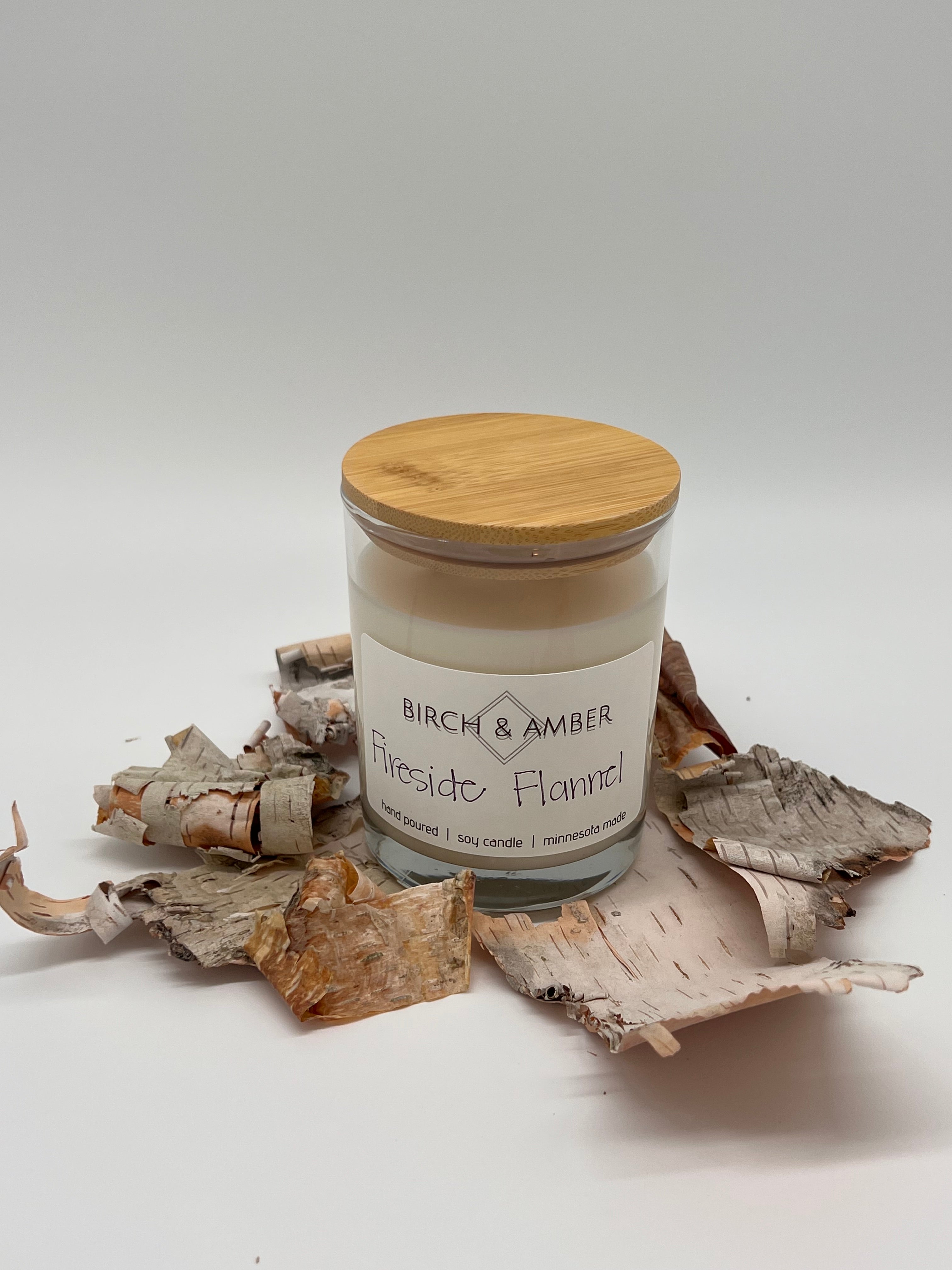 Fireside Flannel Soy Candle | Handmade Minnesota Candle Company