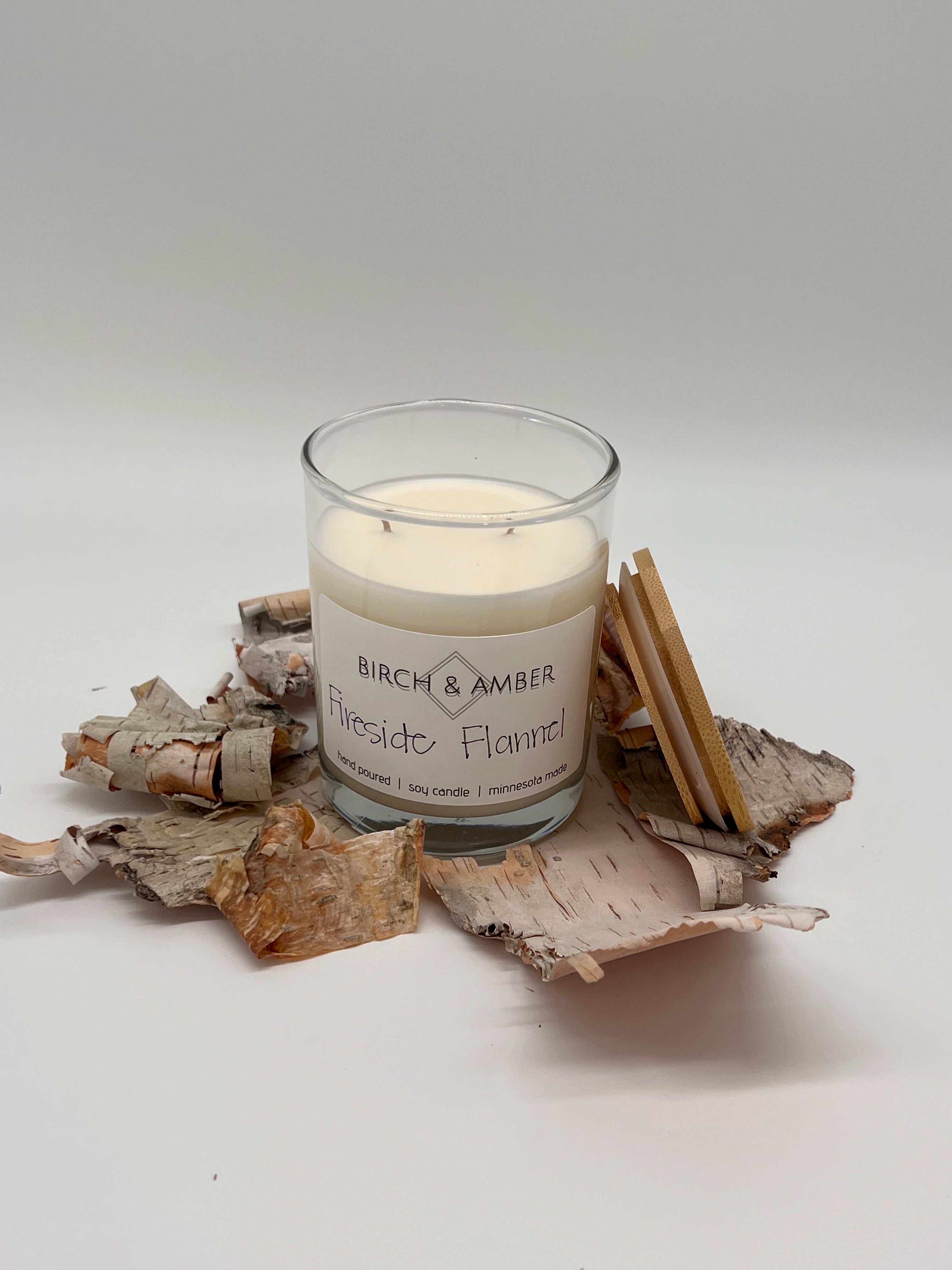 Fireside Flannel Soy Candle | Handmade Minnesota Candle Company
