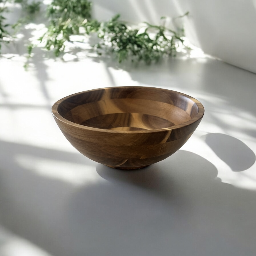 8&quot; Wooden Snow Candle Holder