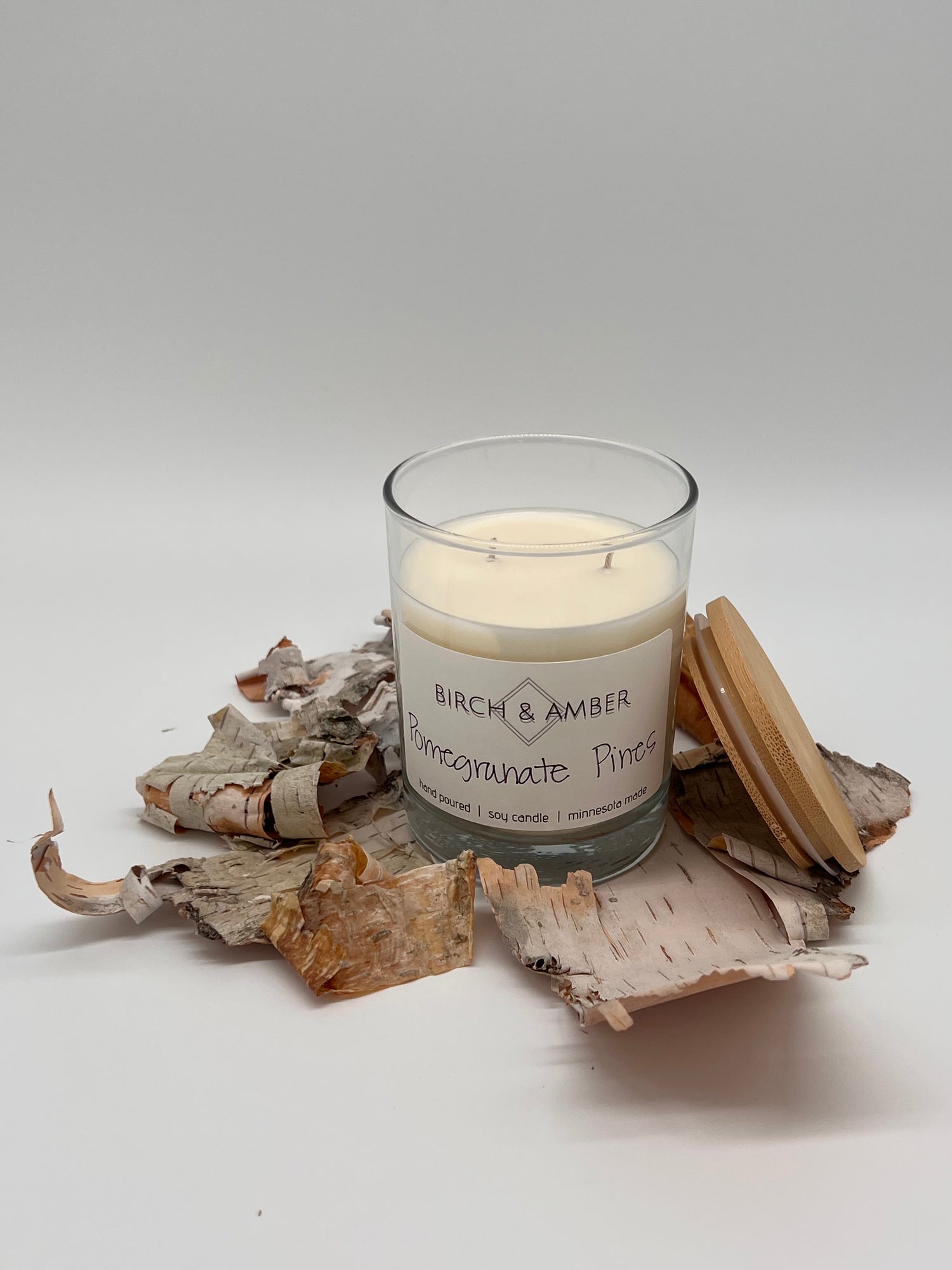 Pomegranate Pines Soy Candle | Handmade Minnesota Candle Company
