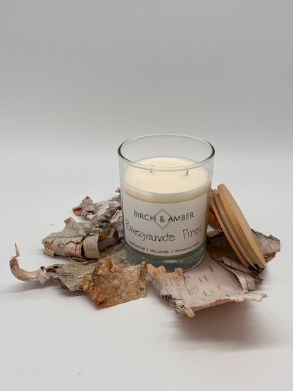 Pomegranate Pines Soy Candle | Handmade Minnesota Candle Company