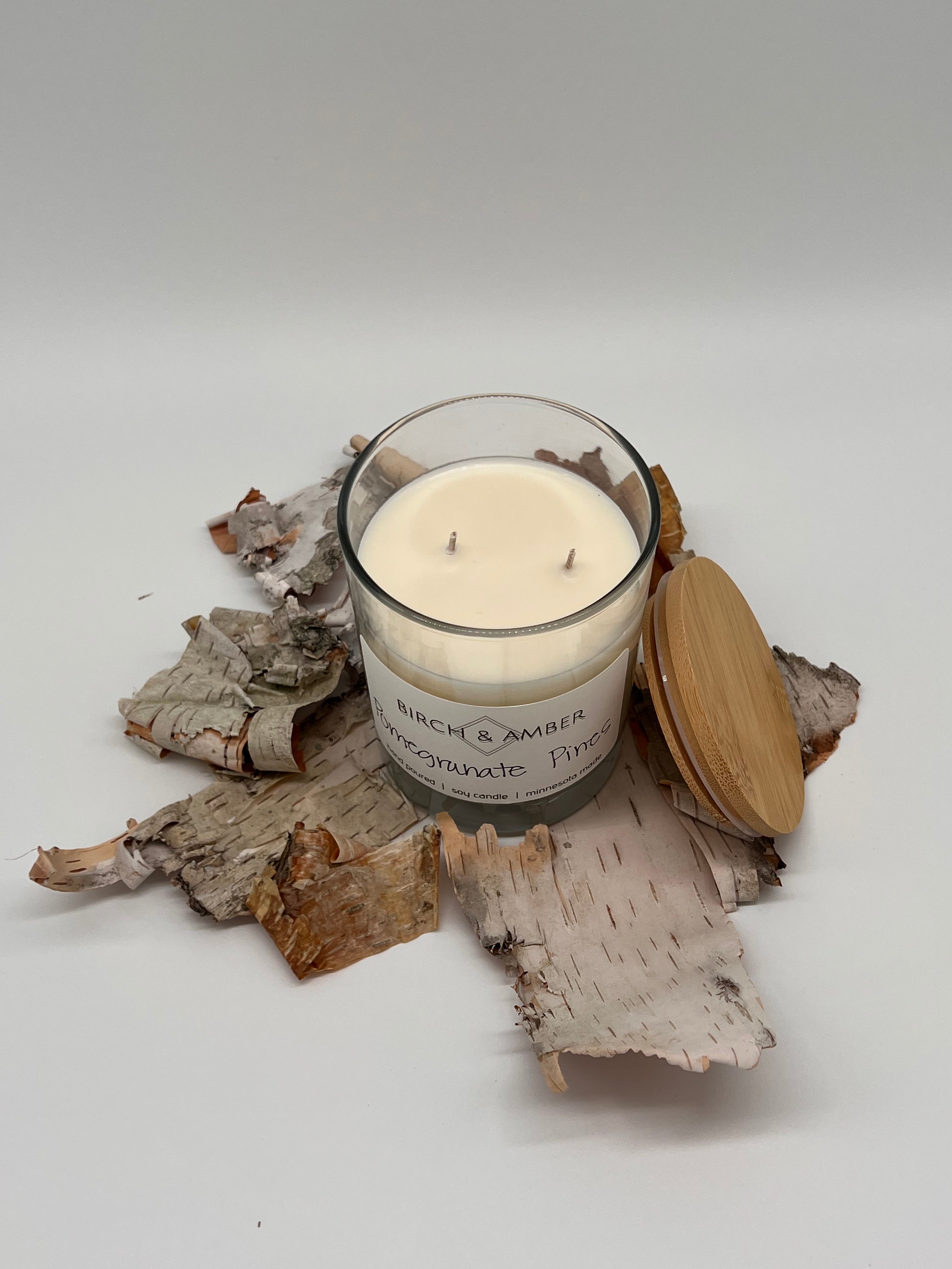 Pomegranate Pines Soy Candle | Handmade Minnesota Candle Company
