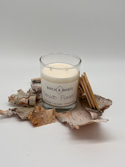 Fireside Flannel Soy Candle | Handmade Minnesota Candle Company