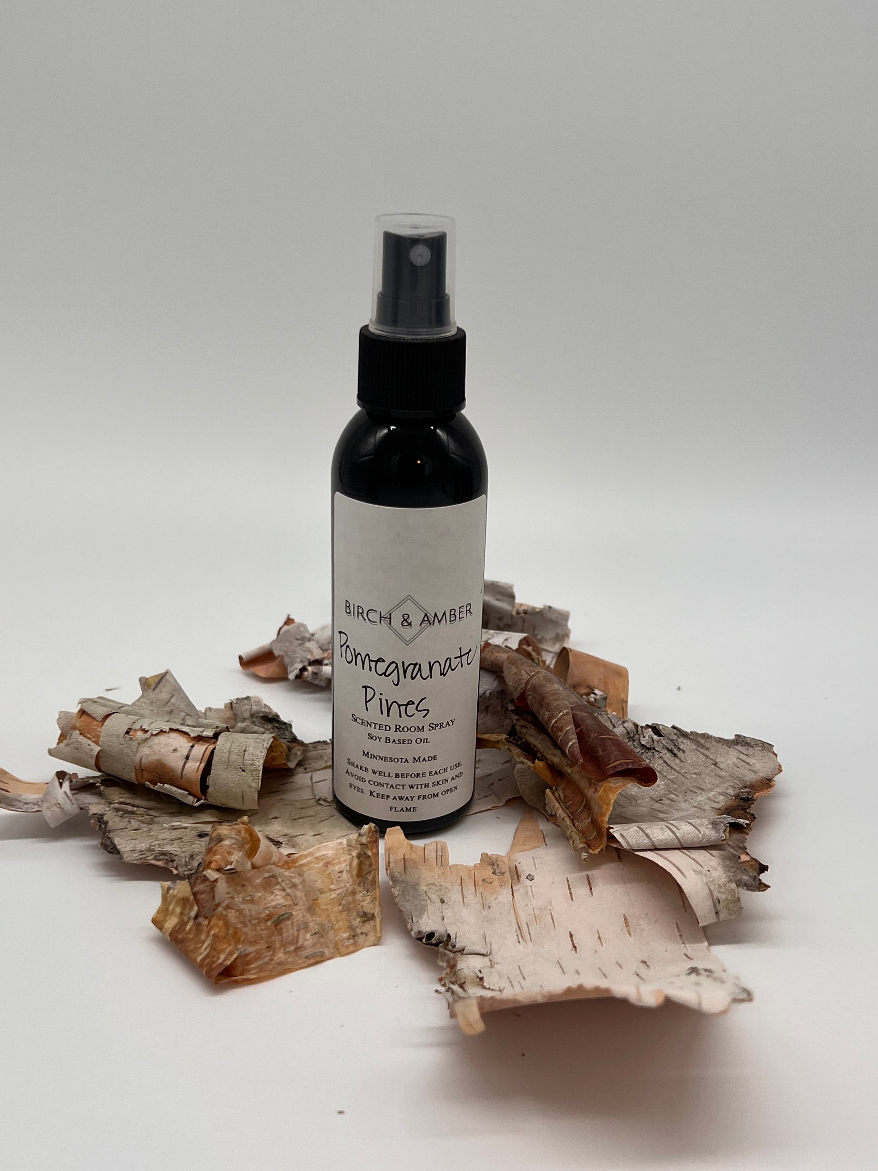Pomegranate Pines All-Natural Room Spray | Handmade Minnesota Candle Company