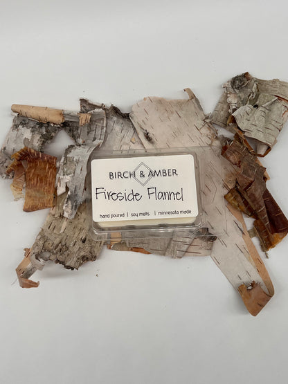 Fireside Flannel Soy Wax Melt | Handmade Minnesota Candle Company